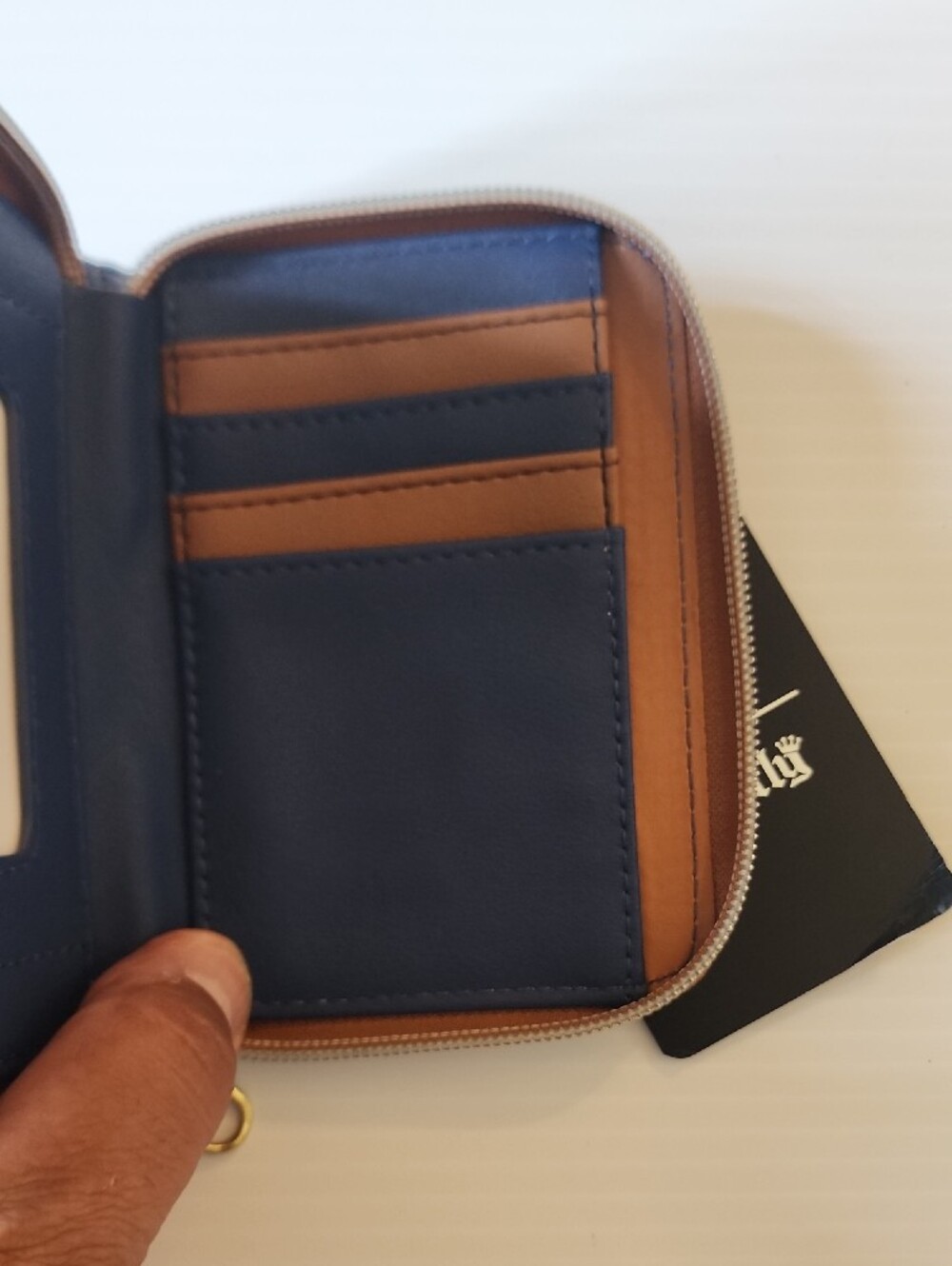 Loungefly Blue Stitch Floral Zip Wallet. - Picture 4 of 12